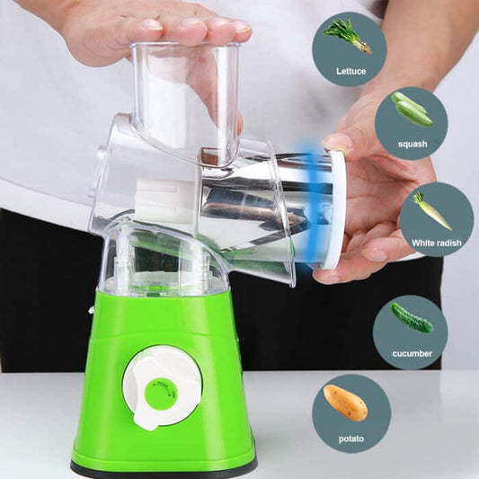 Multifunctional Drum Cutter – 3-in-1  Slicer, Grater & Shredder