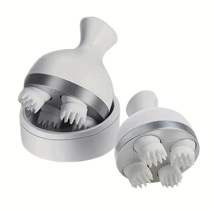 Electric Head, Scalp & Full Body Massager – Waterproof, Rechargeable, Washable | 4D Kneading Heads |