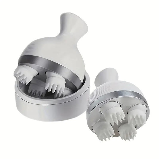 Electric Head, Scalp & Full Body Massager – Waterproof, Rechargeable, Washable | 4D Kneading Heads |